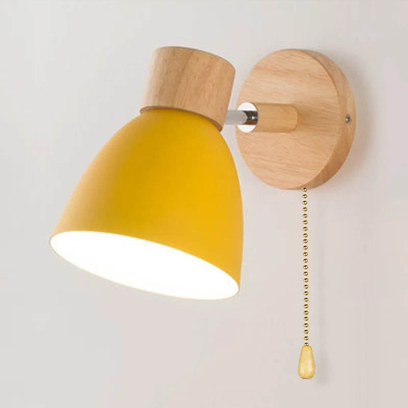 MACAROON – Nordic Wooden Wall Lamp – Adjustable Reading Light
