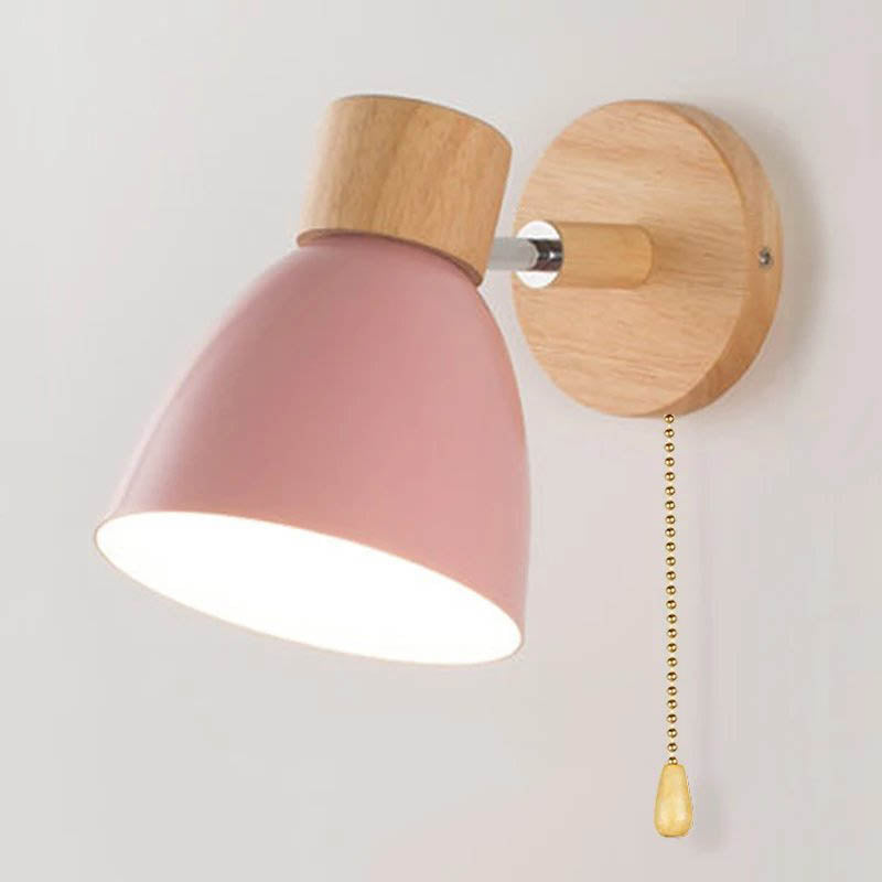 MACAROON – Nordic Wooden Wall Lamp – Adjustable Reading Light