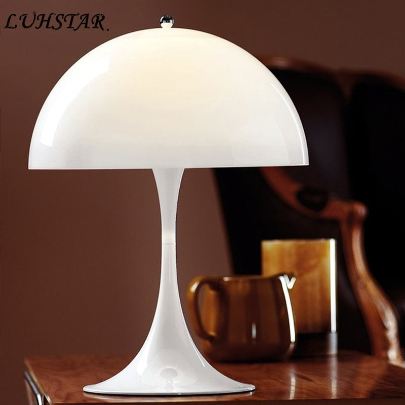 Creative Mushroom Table Lamp Bedroom Bedside Lamp Modern Minimalist Home Decor Desk Lamp Office Study Reading Lighting Fixtures