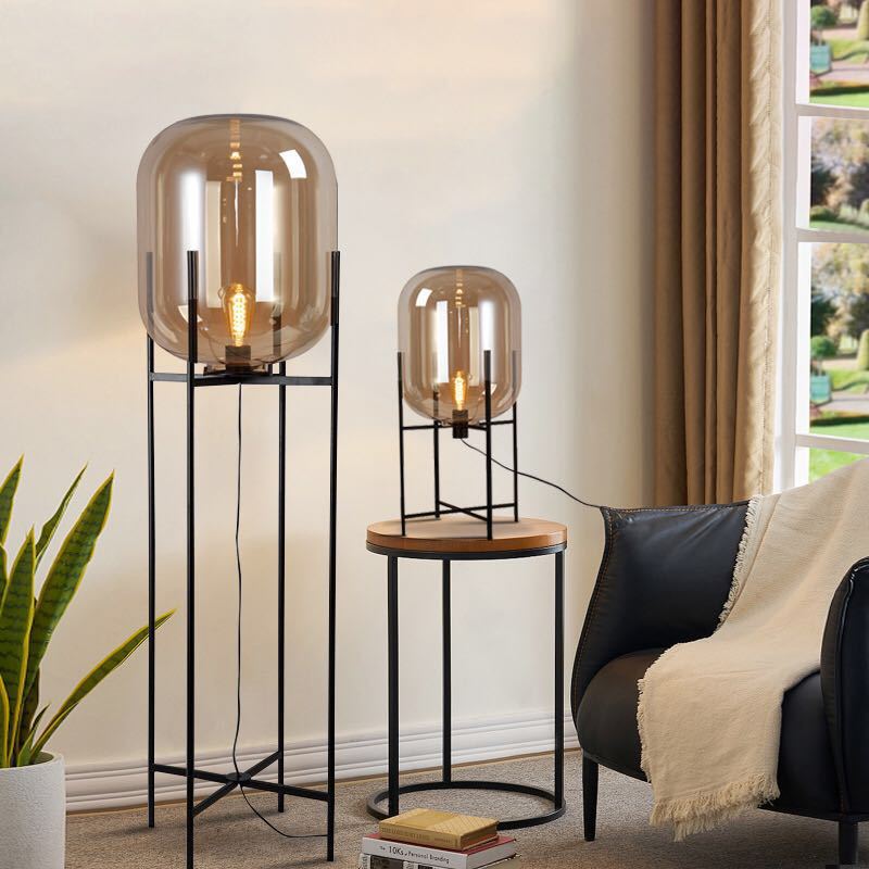 Villa Bubble Glass Ball Floor Lamp