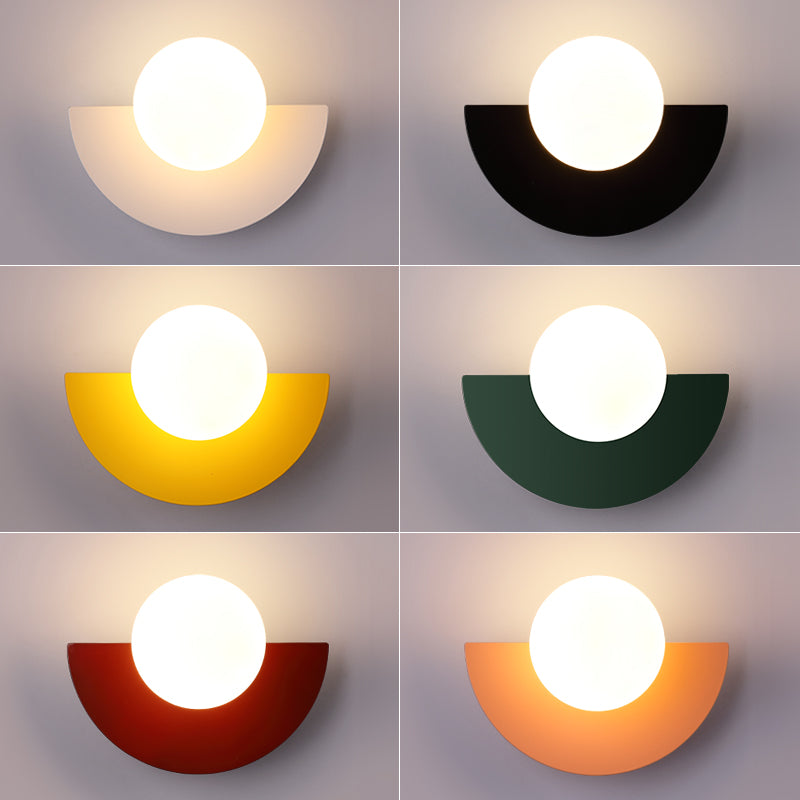 Minimalist Arc Colorful Nordic Wall Lamp Sconce Light Fixtures
