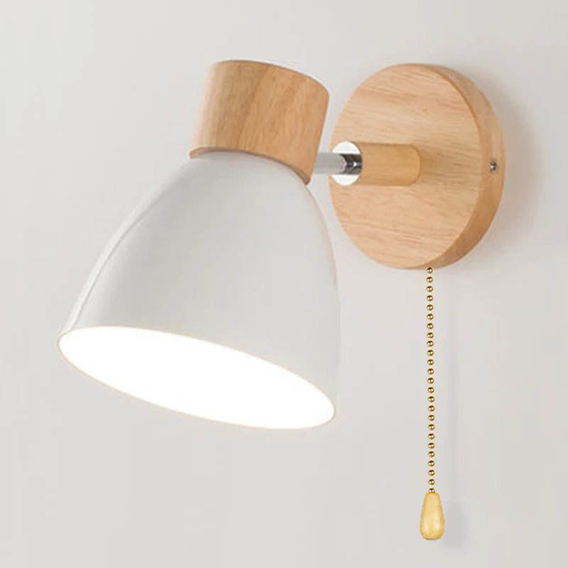 MACAROON – Nordic Wooden Wall Lamp – Adjustable Reading Light