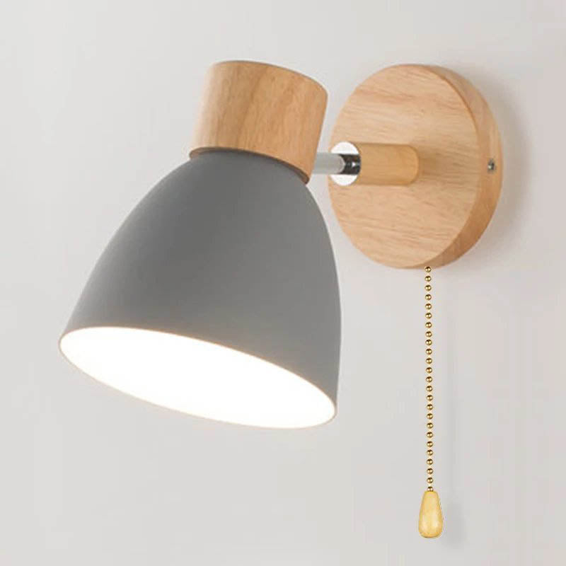 MACAROON – Nordic Wooden Wall Lamp – Adjustable Reading Light