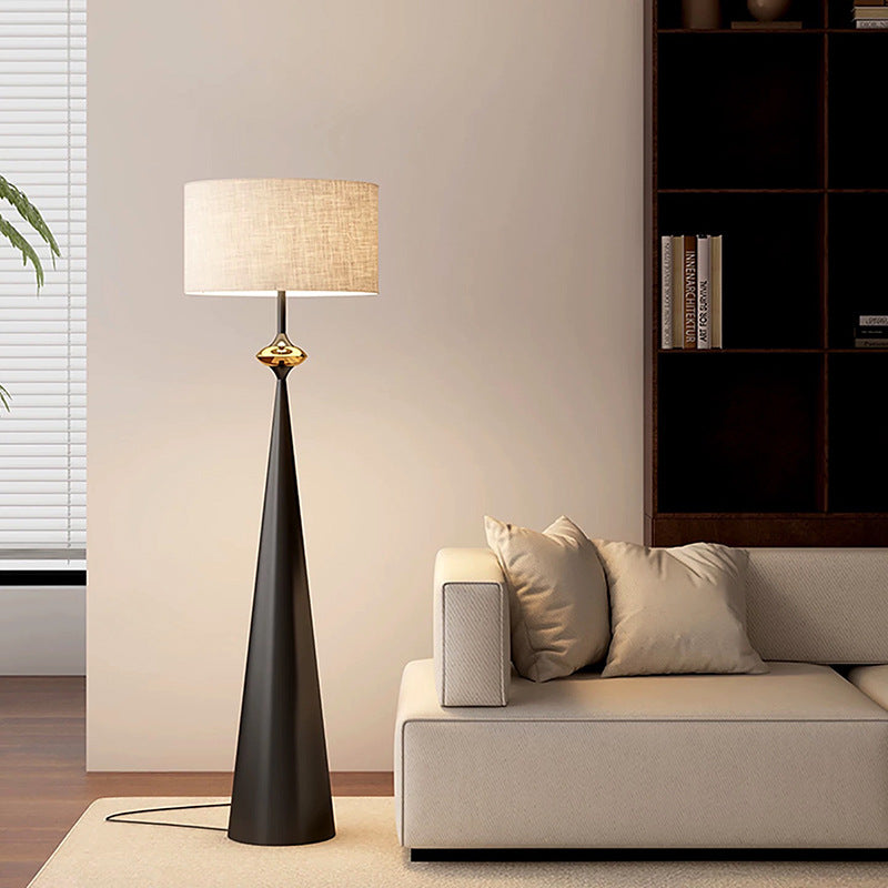 New Chinese-Style Retro Wabi-Sabi Floor Lamp Full-Spectrum Led Hotel Exhibition Hall Living Room Homestay Bedroom Floor Lamp