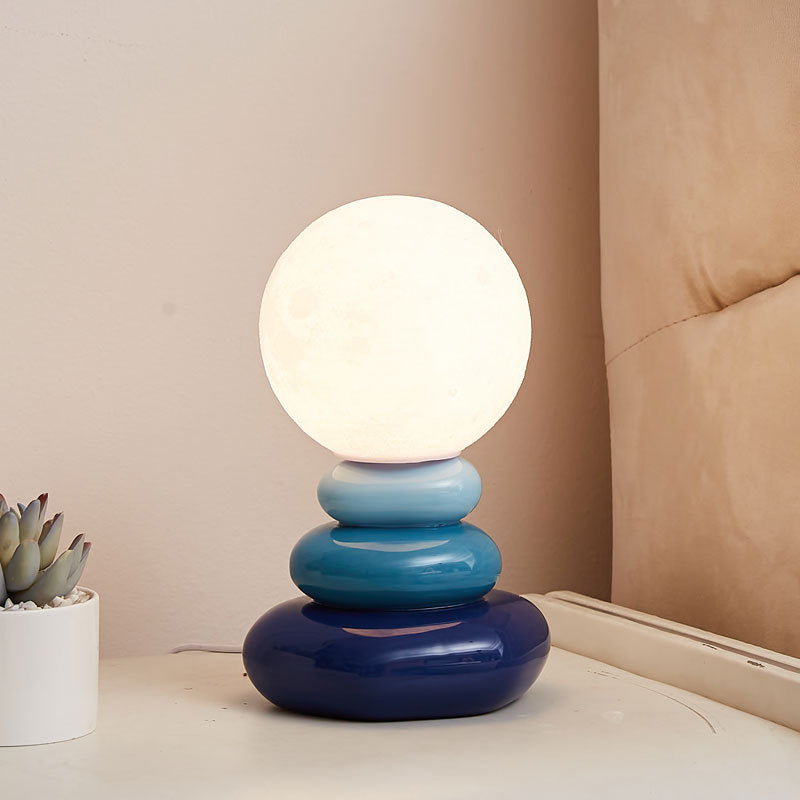 Egg Moon Ceramic Table Lamp