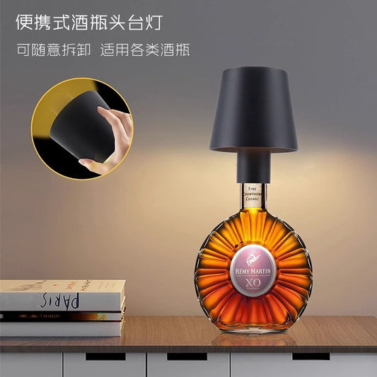 Led Wine Bottle Rechargeable Table Lamp Rgb Bar Embedded Atmosphere Light Restaurant Creative Night Light Wine Head Light Wine Bottle Stopper Light