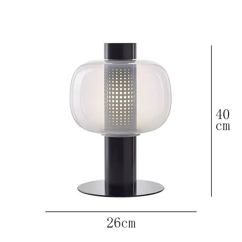 Nordic Simple Post-modern Light Luxury Table Lamp Designer Bedroom Bedside Lamp Advanced Sense Living Room Decorative Glass Creative