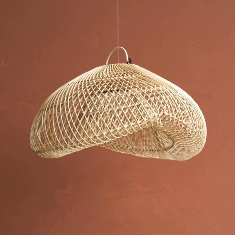 Woven Bamboo Pendant Light