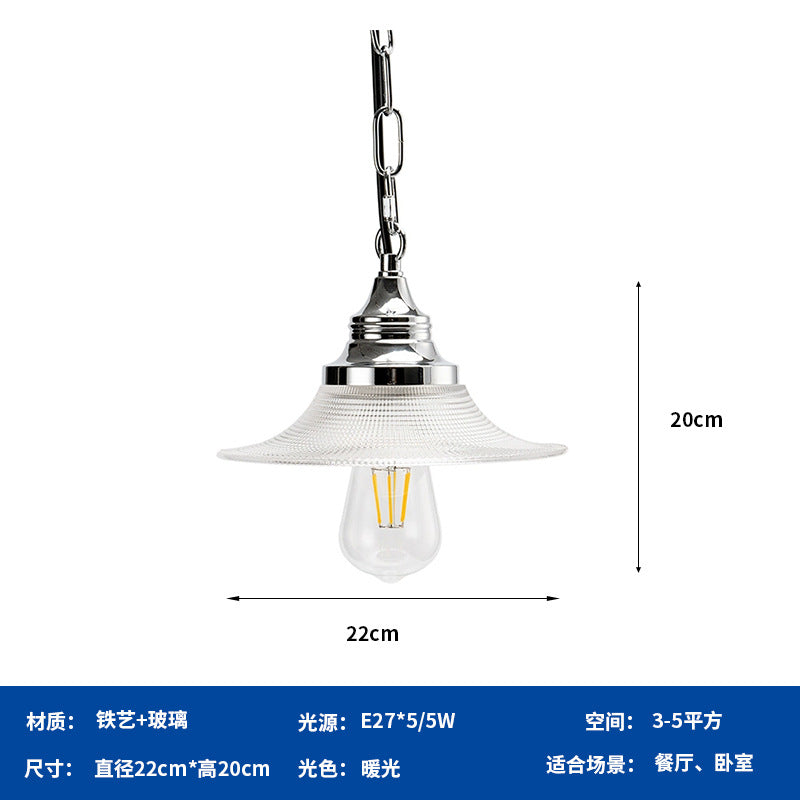 American Industrial Style Cafe Bar Table Lamp Retro Personalized Restaurant Study Tea Room Bauhaus Glass Medieval Chandelier