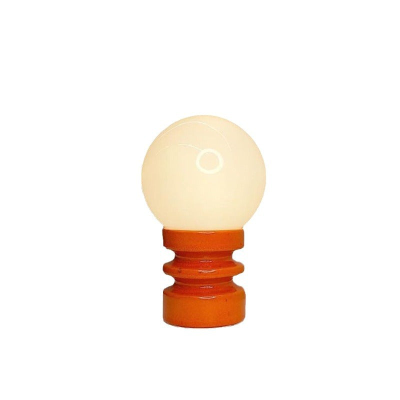 orange solid wood ins table lamp antique living room dining room bedroom bedside table decorative atmosphere table lamp
