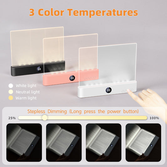 new transparent reading lamp stepless dimming desktop nightlight student dormitory can be regularly read nightlight