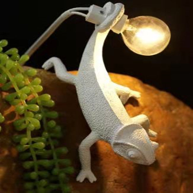 Modern Animal Resin Lizard Table Lamps