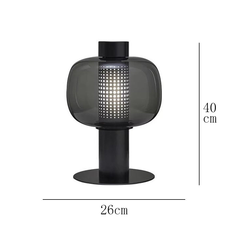 Nordic Simple Post-modern Light Luxury Table Lamp Designer Bedroom Bedside Lamp Advanced Sense Living Room Decorative Glass Creative