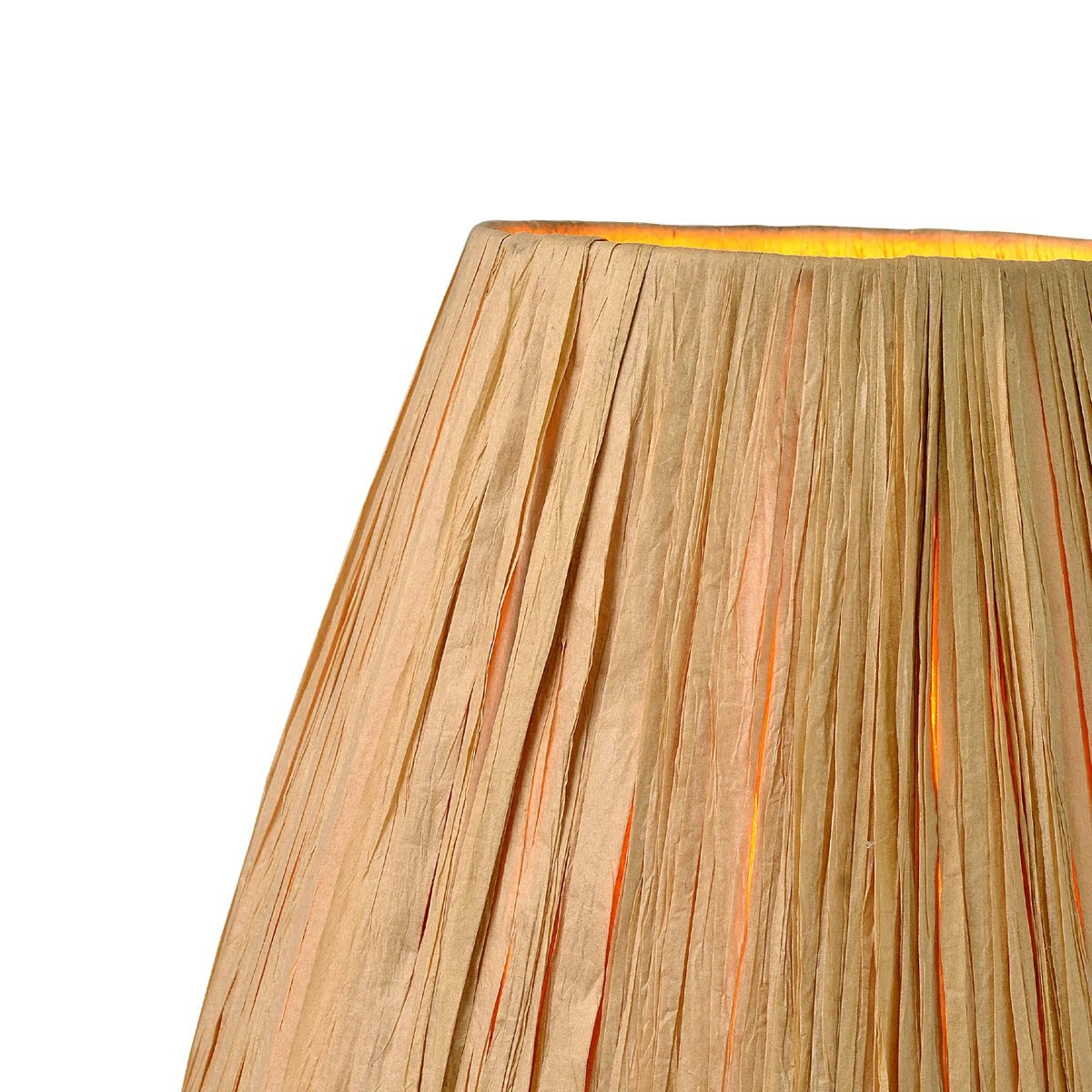 Sculptura Table Lamp, Woven Paper Rope Shade on Black Metal Base