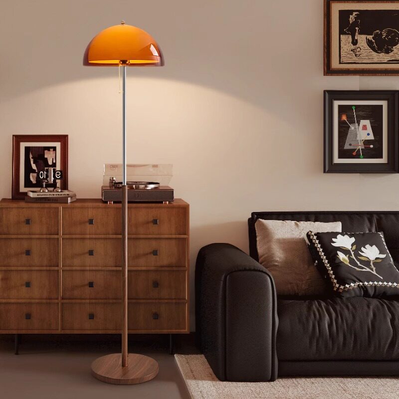French Retro Wabi-Sabi Style Living Room Ambient Lighting Next to the Sofa, Design-Inspired Bedroom Standing Lamp, Vintage Floor Lamp