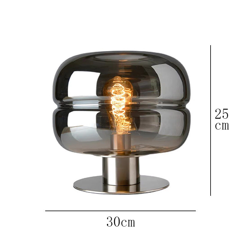 Nordic Simple Post-modern Light Luxury Table Lamp Designer Bedroom Bedside Lamp Advanced Sense Living Room Decorative Glass Creative