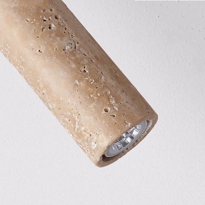 Sabi Pendant Light, Natural Travertine