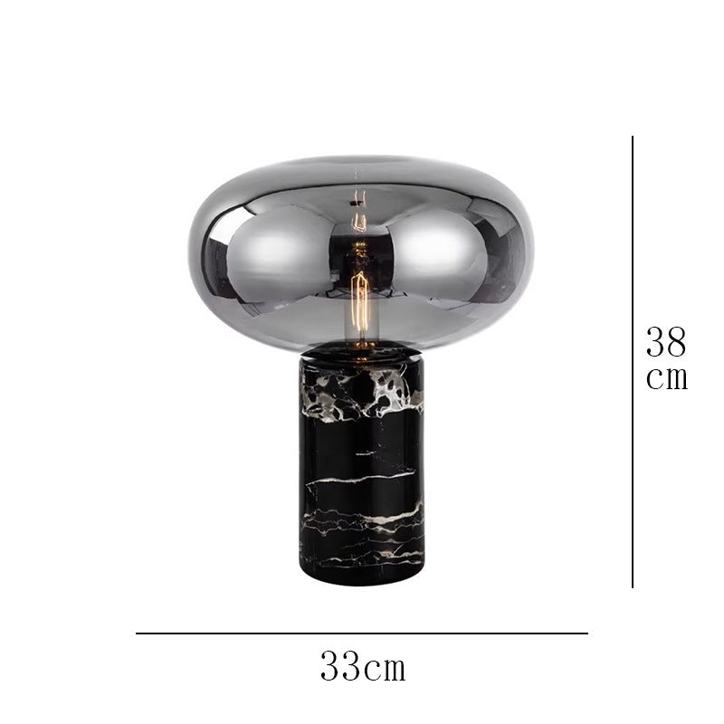 Nordic Simple Post-modern Light Luxury Table Lamp Designer Bedroom Bedside Lamp Advanced Sense Living Room Decorative Glass Creative