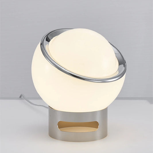 Cross-border Explosions Creative Bauhaus Style Bedroom Bedside Atmosphere Stainless Steel Table Lamp Light Luxury Gift Ornaments