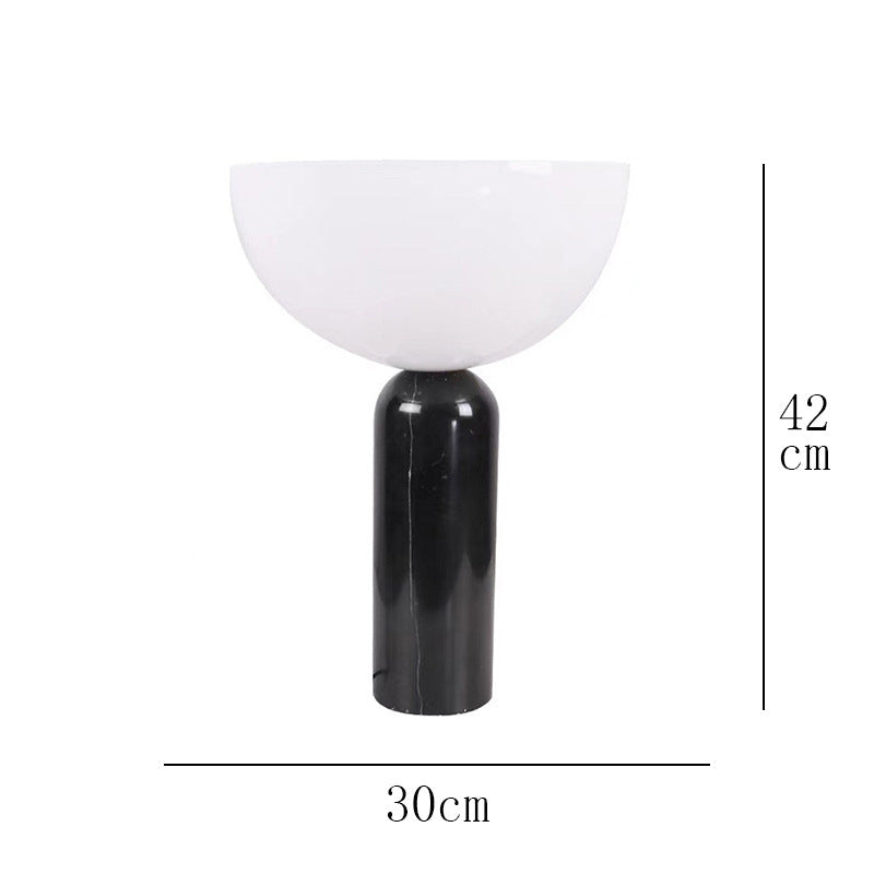 Nordic Simple Post-modern Light Luxury Table Lamp Designer Bedroom Bedside Lamp Advanced Sense Living Room Decorative Glass Creative
