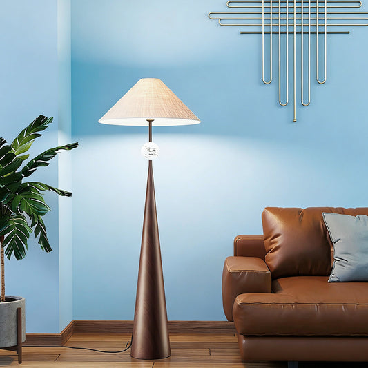New Chinese-Style Retro Wabi-Sabi Floor Lamp Full-Spectrum Led Hotel Exhibition Hall Living Room Homestay Bedroom Floor Lamp