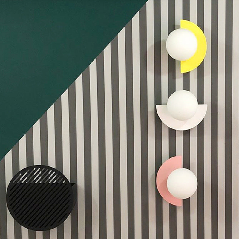 Minimalist Arc Colorful Nordic Wall Lamp Sconce Light Fixtures