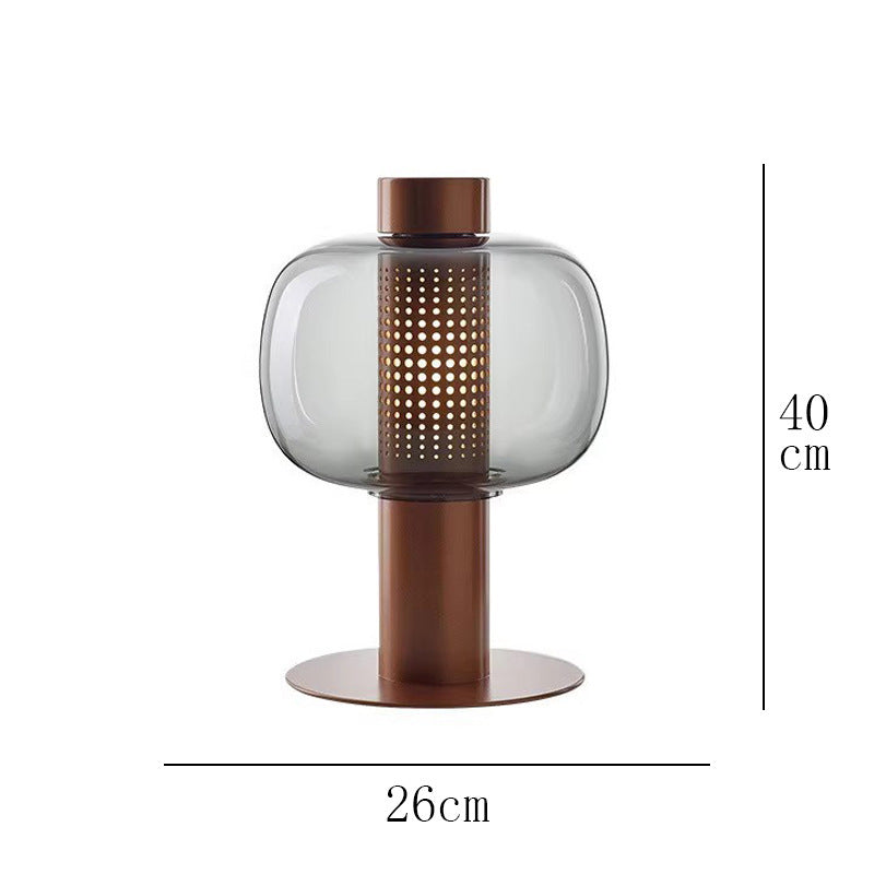 Nordic Simple Post-modern Light Luxury Table Lamp Designer Bedroom Bedside Lamp Advanced Sense Living Room Decorative Glass Creative