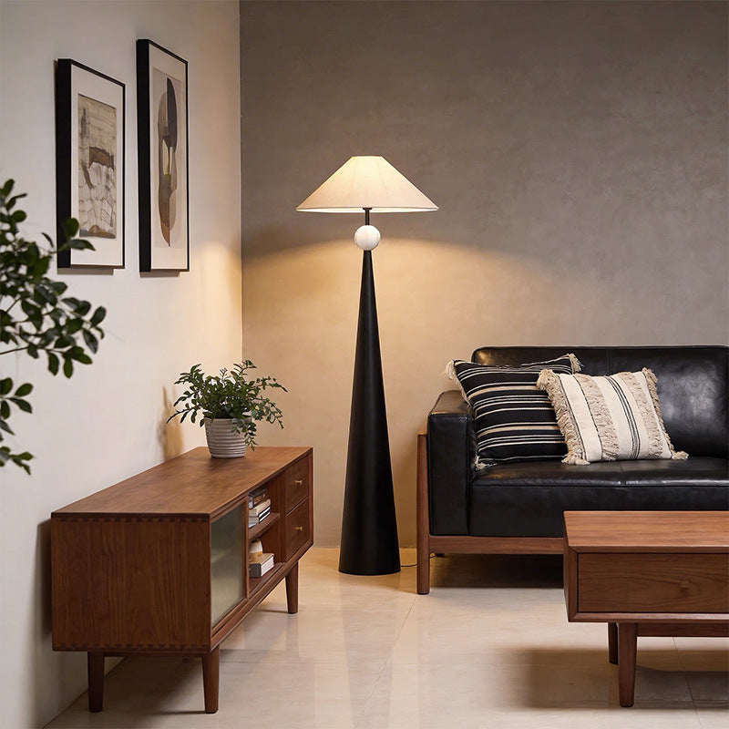 New Chinese-Style Retro Wabi-Sabi Floor Lamp Full-Spectrum Led Hotel Exhibition Hall Living Room Homestay Bedroom Floor Lamp