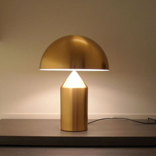 Modern Simple Metal Mushroom Table Lamp Nordic Light Luxury Designer Creative Distinctive Living Room Bedroom Study Bedside Lamp