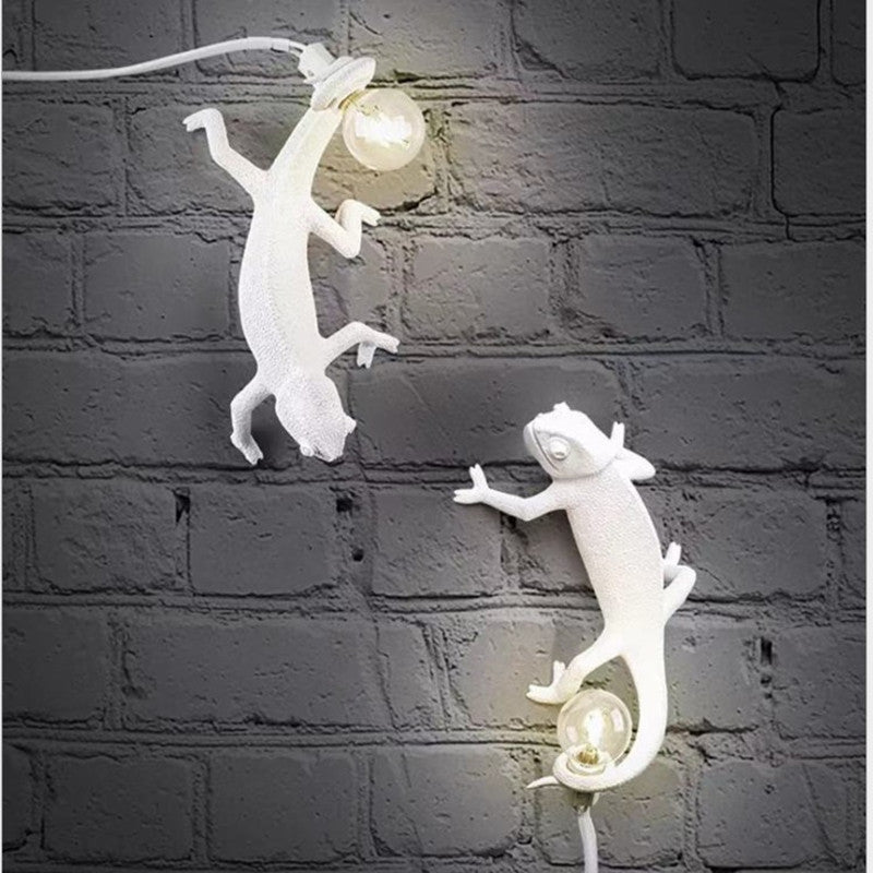 Modern Animal Resin Lizard Table Lamps