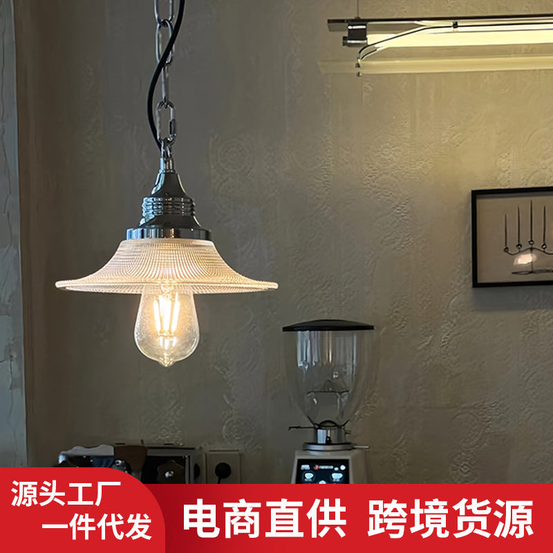 American Industrial Style Cafe Bar Table Lamp Retro Personalized Restaurant Study Tea Room Bauhaus Glass Medieval Chandelier