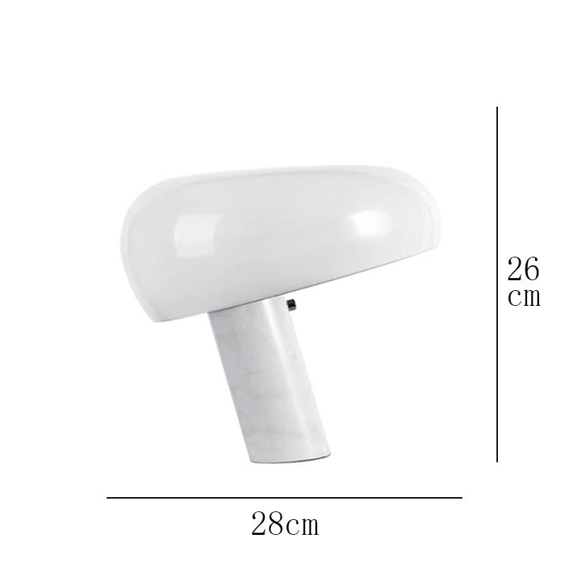 Nordic Simple Post-modern Light Luxury Table Lamp Designer Bedroom Bedside Lamp Advanced Sense Living Room Decorative Glass Creative