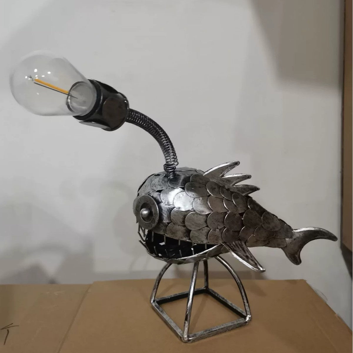 Royallure Angler Fish Lamp – USB Powered LED Night Light for Quirky Home Decor