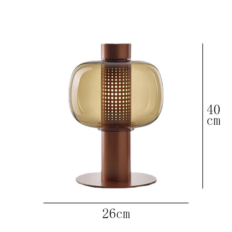 Nordic Simple Post-modern Light Luxury Table Lamp Designer Bedroom Bedside Lamp Advanced Sense Living Room Decorative Glass Creative