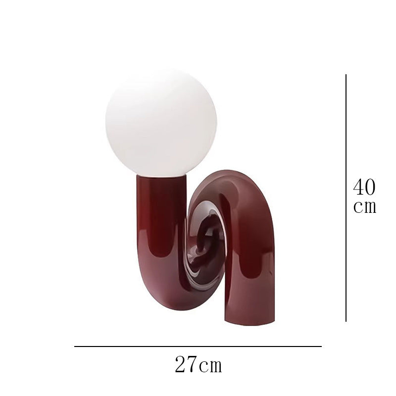 Nordic Simple Post-modern Light Luxury Table Lamp Designer Bedroom Bedside Lamp Advanced Sense Living Room Decorative Glass Creative