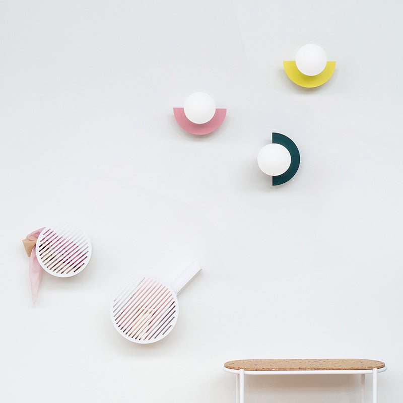 Minimalist Arc Colorful Nordic Wall Lamp Sconce Light Fixtures