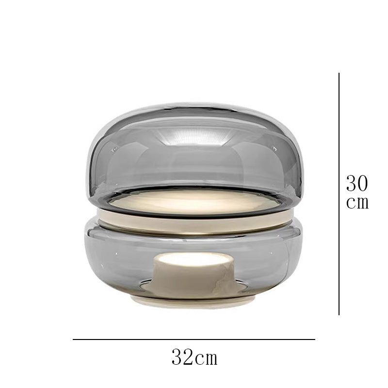 Nordic Simple Post-modern Light Luxury Table Lamp Designer Bedroom Bedside Lamp Advanced Sense Living Room Decorative Glass Creative