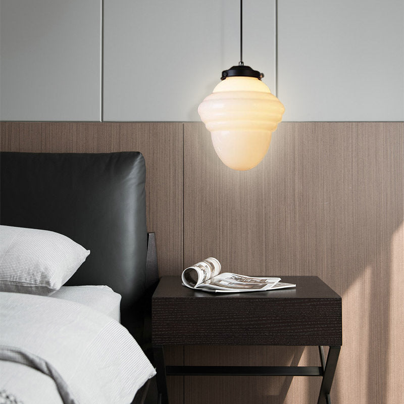 Creative Simple Retro Stylish Shape Cream Bar Restaurant Bar Living Room Bedroom Cafe Glass Chandelier