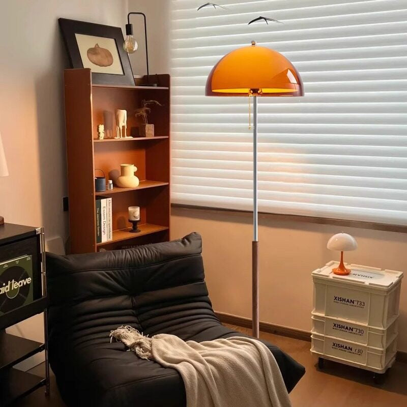 French Retro Wabi-Sabi Style Living Room Ambient Lighting Next to the Sofa, Design-Inspired Bedroom Standing Lamp, Vintage Floor Lamp