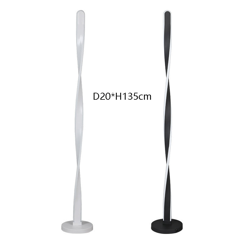 Modern Spiral Long Line Dimmable Floor Lamp