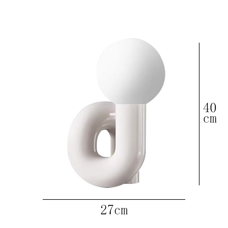 Nordic Simple Post-modern Light Luxury Table Lamp Designer Bedroom Bedside Lamp Advanced Sense Living Room Decorative Glass Creative