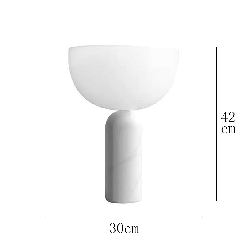 Nordic Simple Post-modern Light Luxury Table Lamp Designer Bedroom Bedside Lamp Advanced Sense Living Room Decorative Glass Creative