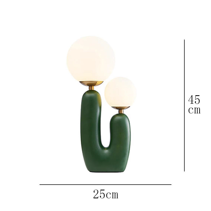 Nordic Simple Post-modern Light Luxury Table Lamp Designer Bedroom Bedside Lamp Advanced Sense Living Room Decorative Glass Creative
