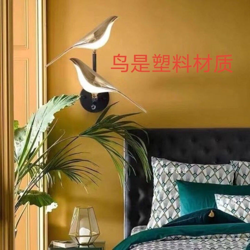 Nordic Simple Magpie Table Lamp Light Luxury Living Room Sofa Personality Designer Creative Bedroom Bedside Bird Table Lamp
