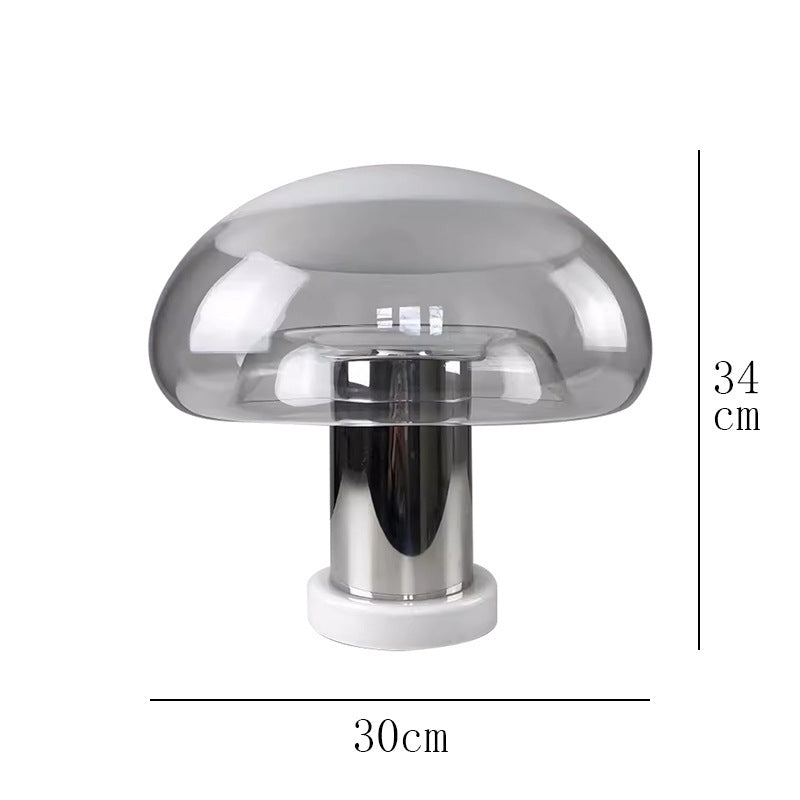 Nordic Simple Post-modern Light Luxury Table Lamp Designer Bedroom Bedside Lamp Advanced Sense Living Room Decorative Glass Creative