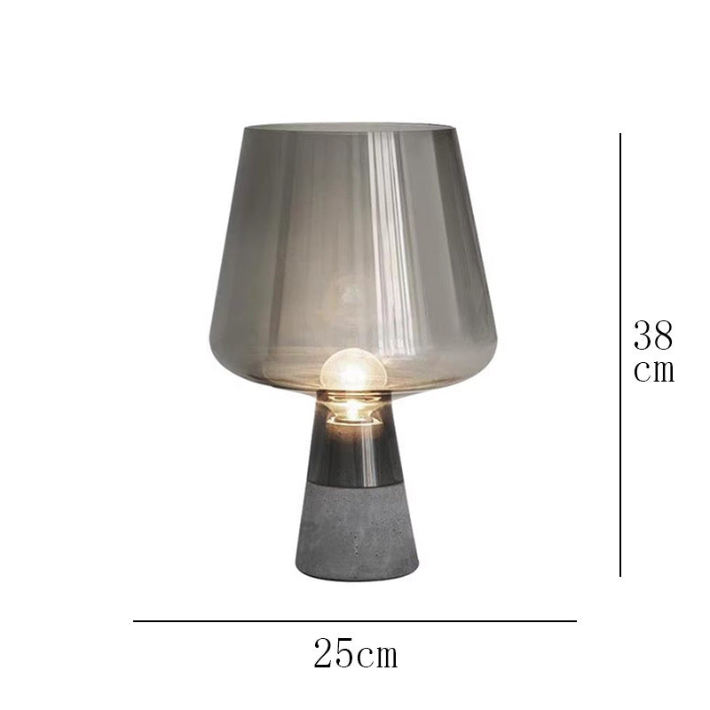 Nordic Simple Post-modern Light Luxury Table Lamp Designer Bedroom Bedside Lamp Advanced Sense Living Room Decorative Glass Creative