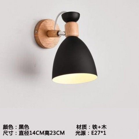 American Country Retro Cafe Industrial Style Aisle Decorative Lamps Restaurant Bar Creative Wood Art Solid Wood Wall Lamp