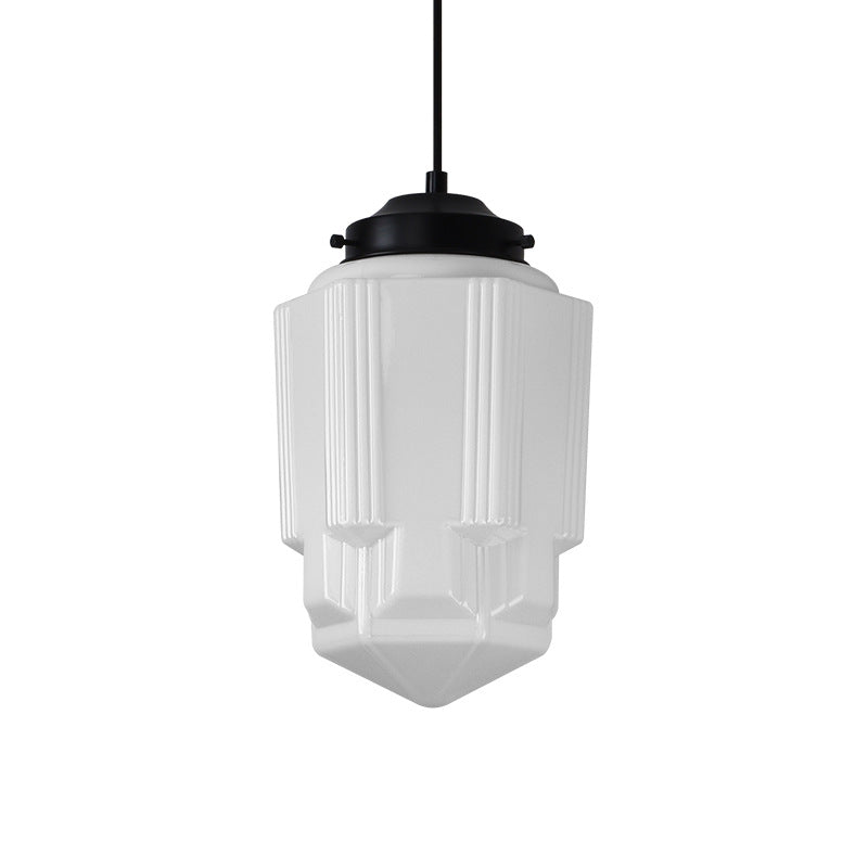 Creative Simple Retro Stylish Shape Cream Bar Restaurant Bar Living Room Bedroom Cafe Glass Chandelier