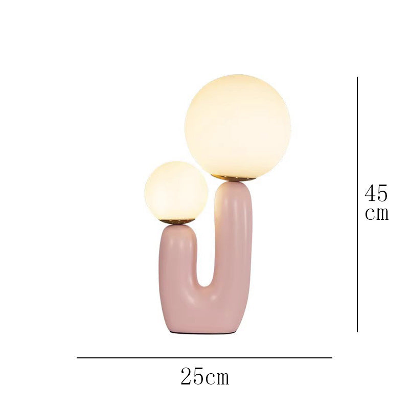 Nordic Simple Post-modern Light Luxury Table Lamp Designer Bedroom Bedside Lamp Advanced Sense Living Room Decorative Glass Creative