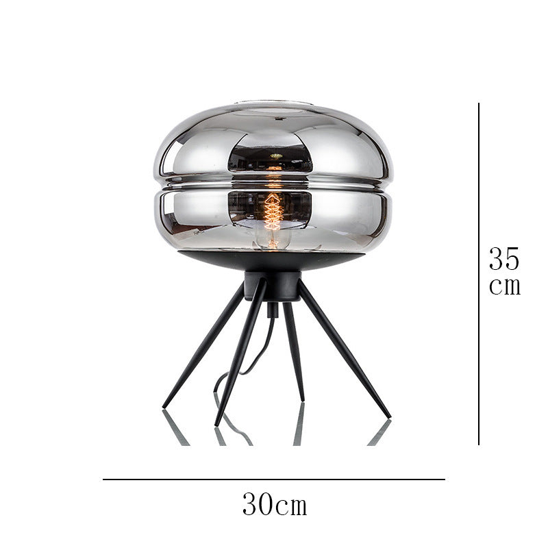 Nordic Simple Post-modern Light Luxury Table Lamp Designer Bedroom Bedside Lamp Advanced Sense Living Room Decorative Glass Creative